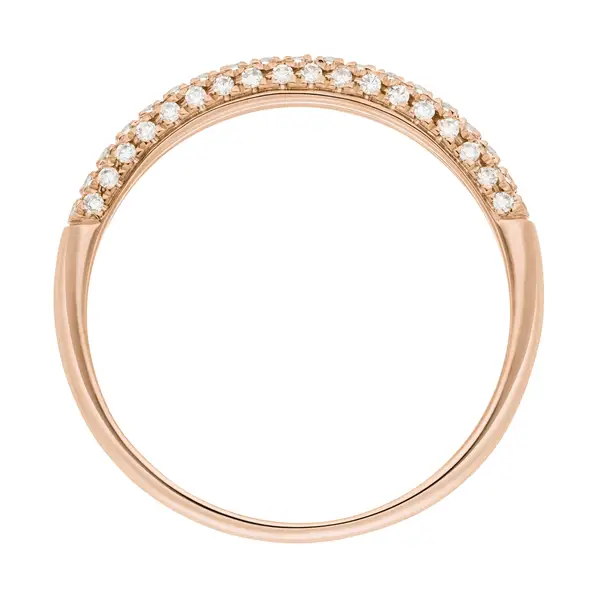 Leaf Jewelry Ring DAZZLE mit Diamanten, 14K Rosegold Neueste Stile