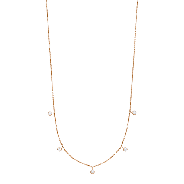 Leaf Jewelry Halskette "my first diamond" Charms, 14 K Rosegold Zeitbegrenzte Promotion