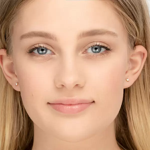 Leaf Jewelry Ohrstecker "my first diamond", 18 K Gelbgold Fabrikladen