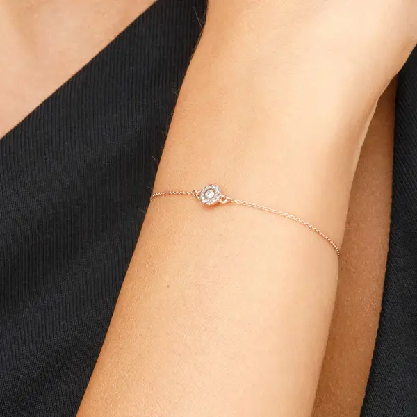 Leaf Jewelry Armkette Pavé II mit Diamanten, 18 K Rosegold Online