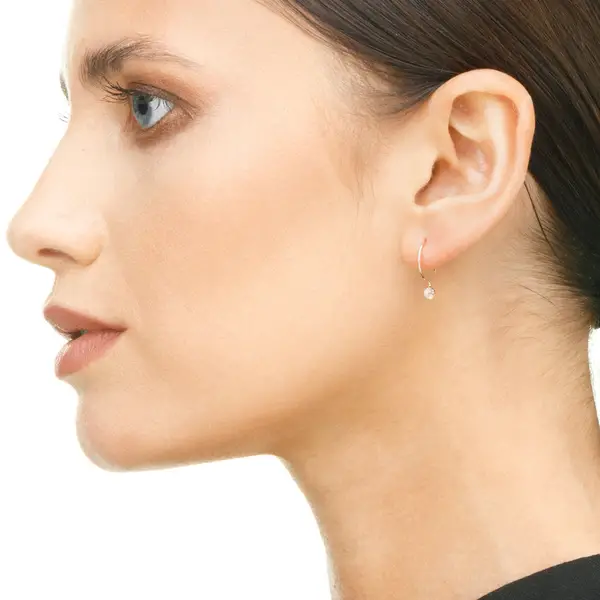Leaf Jewelry Ohrringe Cabochon, Mondstein, 14 K Roségold Outlet