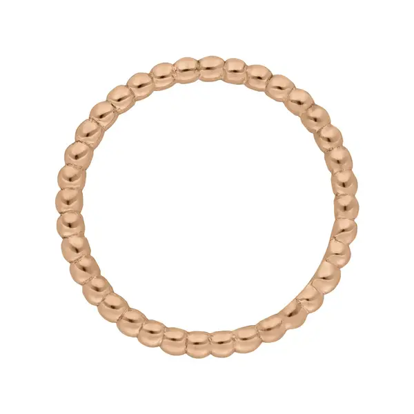 Leaf Jewelry Ring Kugel, 18 K Roségold im Angebot