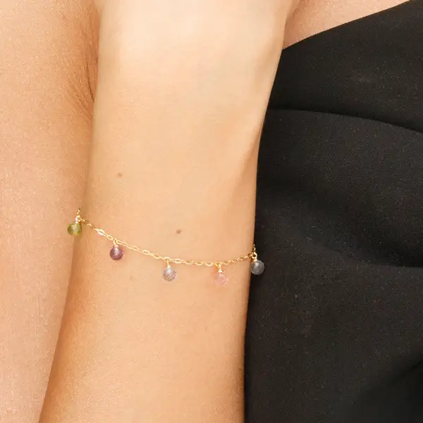 Leaf Jewelry Armkette Sweet Gems, 14K Gelbgold Schlussverkauf