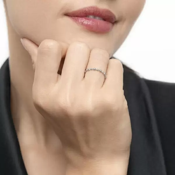 Leaf Jewelry Ring Kugel, 18 K Weißgold Online Shopping
