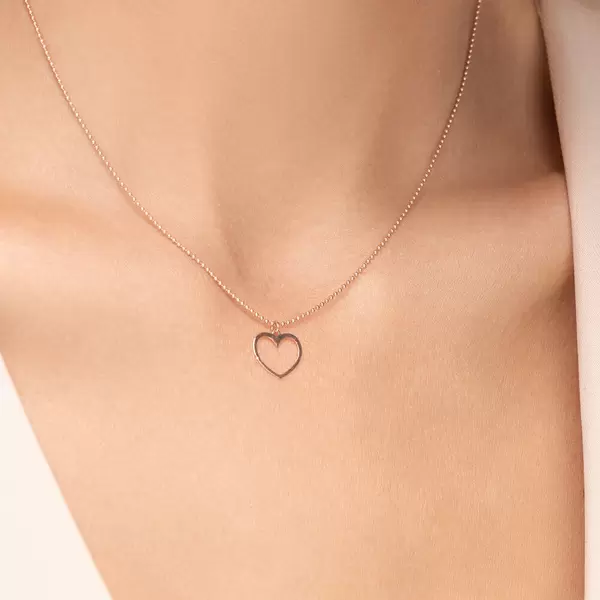 Leaf Jewelry Halskette GENTLE HEART, 14 K Rosegold Osterangebot