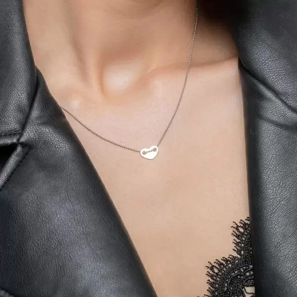 Leaf Jewelry Halskette Heart, 14 K Weißgold Heißer Verkauf