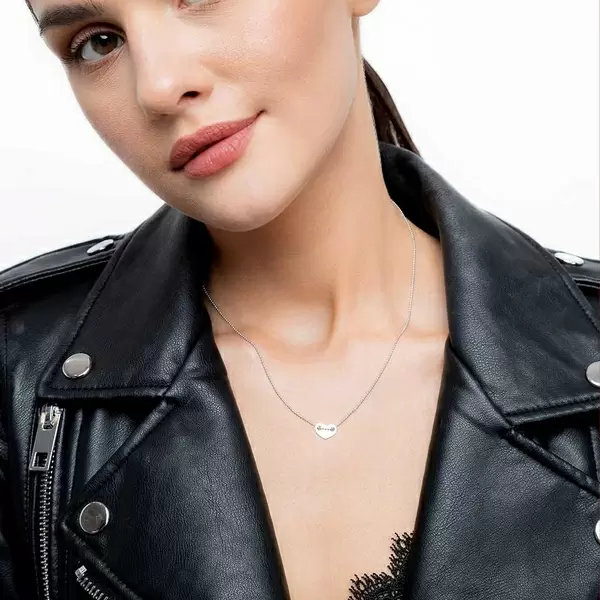 Leaf Jewelry Halskette Heart, 14 K Weißgold Heißer Verkauf