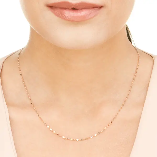 Leaf Jewelry Halskette Shiny Twist, 14K Gelbgold Zeitlich begrenztes Angebot