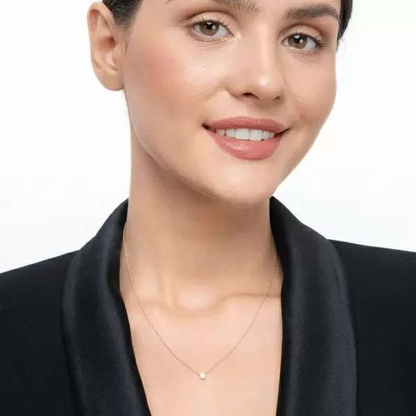 Leaf Jewelry Halskette "my first diamond", 14 K Rosegold Saisonale Angebote