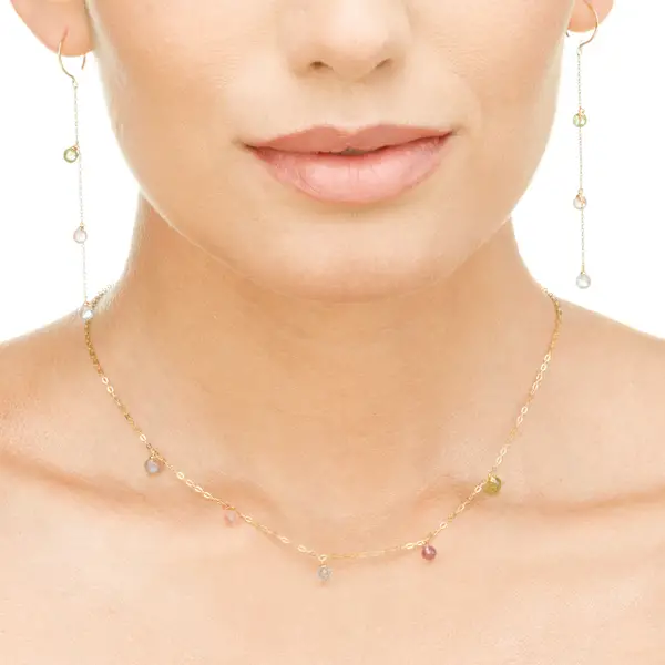 Leaf Jewelry Ohrhänger Sweet Gems, 14K Gelbgold Kauf eins, bekomm eins gratis