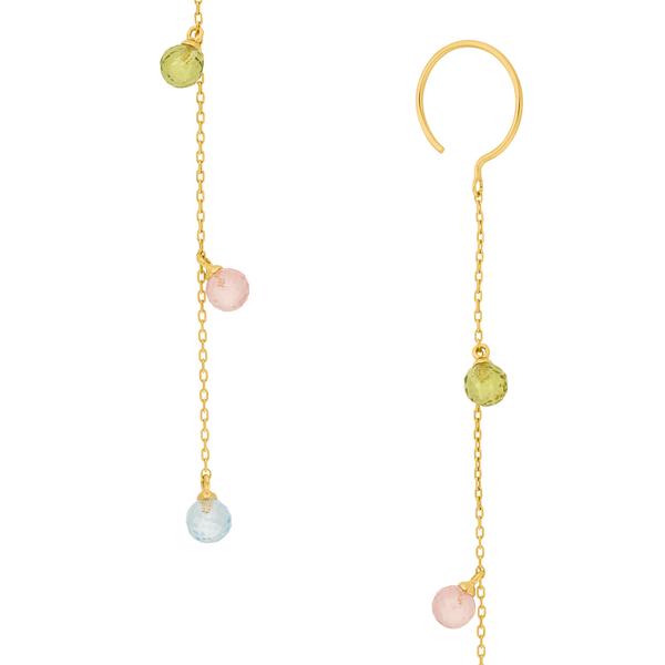 Leaf Jewelry Ohrhänger Sweet Gems, 14K Gelbgold Kauf eins, bekomm eins gratis