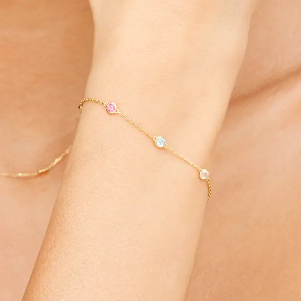 Leaf Jewelry Armkette Fine Gems, 14K Gelbgold Begrenzte Freigabe
