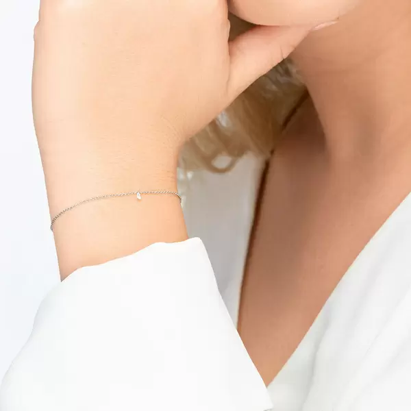 Leaf Jewelry Armkette Pure Diamanten, 18 K Weißgold JETZT KAUFEN