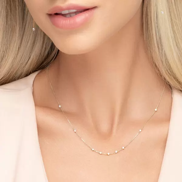 Leaf Jewelry Halskette White Pearls, 14 K Gelbgold Exklusive Angebote