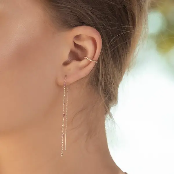 Leaf Jewelry Ohrhänger Flying Gems, Amethyst, 18 K Gelbgold vergoldet Großer Ausverkauf