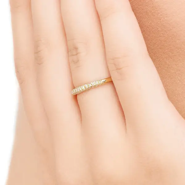 Leaf Jewelry Ring DAZZLE mit Diamanten, 14K Gelbgold Wochenangebot