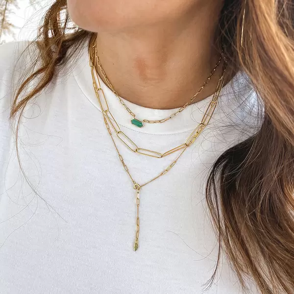 Leaf Jewelry Silber Halskette, CUBE II, Rosegold Kostenloser Versand