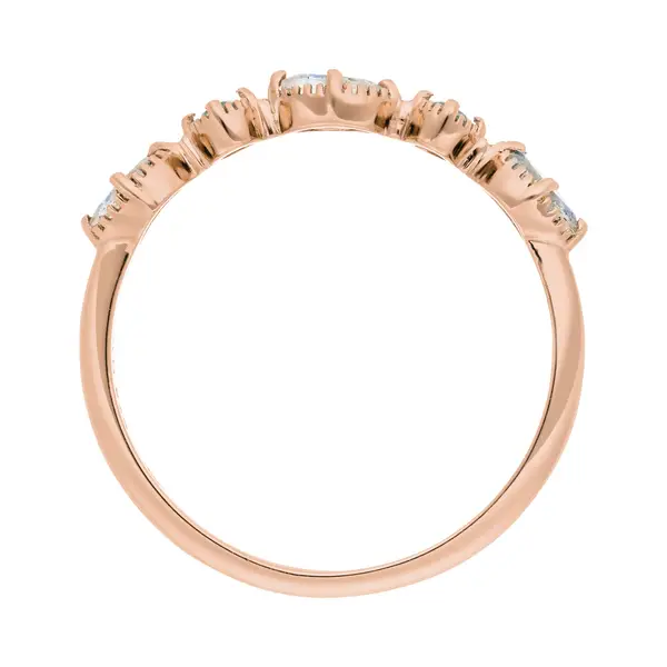 Leaf Jewelry Silber Ring, Oval Gems, Rosegold Lagerräumung