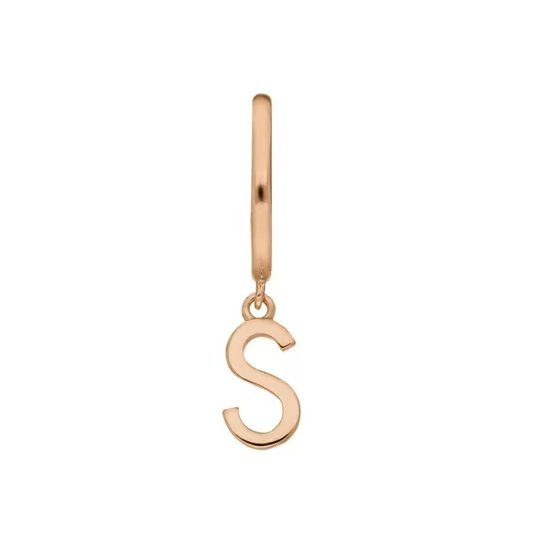 Leaf Jewelry Buchstaben Creole, 18 K Rosegold vergoldet, B Zeitlich begrenztes Angebot