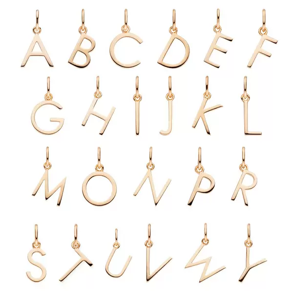 Leaf Jewelry Buchstaben Creole, 18 K Rosegold vergoldet, B Zeitlich begrenztes Angebot