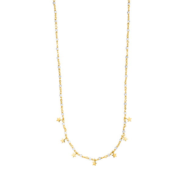 Leaf Jewelry Halskette Labradorit Stars, 18 K Gelbgold vergoldet Wochenangebot