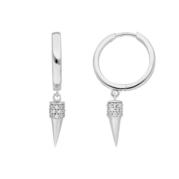 Leaf Jewelry Creole Single Stud, 925 Sterlingsilber Online