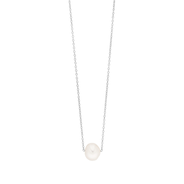 Leaf Jewelry Halskette Perlen Tropfen, 925er Silber Sonderangebot