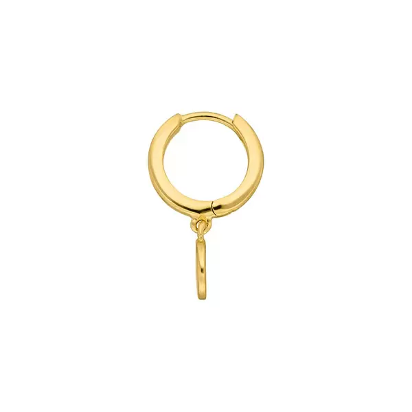 Leaf Jewelry Single Creole PLATELET, 18 K Gelbgold vergoldet Osterangebot