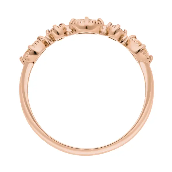 Leaf Jewelry Silber Ring, Oval Gems, Rosenquarz, Rosegold Zeitlich begrenztes Angebot