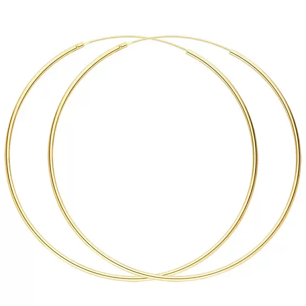 Leaf Jewelry Creole Pure, 70mm, 18 K Gelbgold vergoldet Wochenangebot