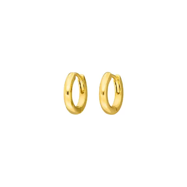 Leaf Jewelry Mini-Klappcreolen, 18 K Gelbgold vergoldet Riesige Rabatte