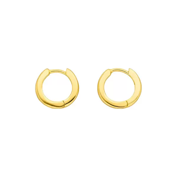 Leaf Jewelry Mini-Klappcreolen, 18 K Gelbgold vergoldet Riesige Rabatte
