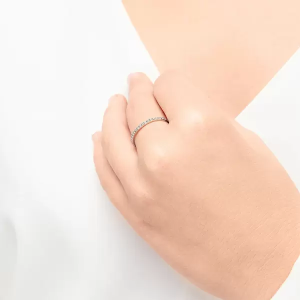 Leaf Jewelry Memoryring, 925 Sterlingsilber, Größe 50 Kostenloser Versand international