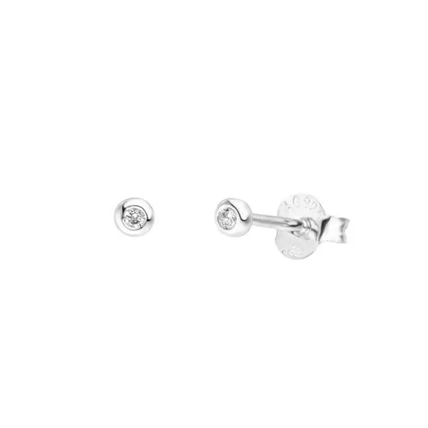 Leaf Jewelry Ohrstecker MINI Pure 18 K Gelbgold vergoldet, 925 Sterlingsilber Fabrikladen