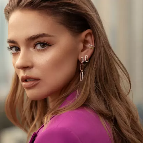 Leaf Jewelry Silber Earcuff, Rosegold, Neon Twist 2025