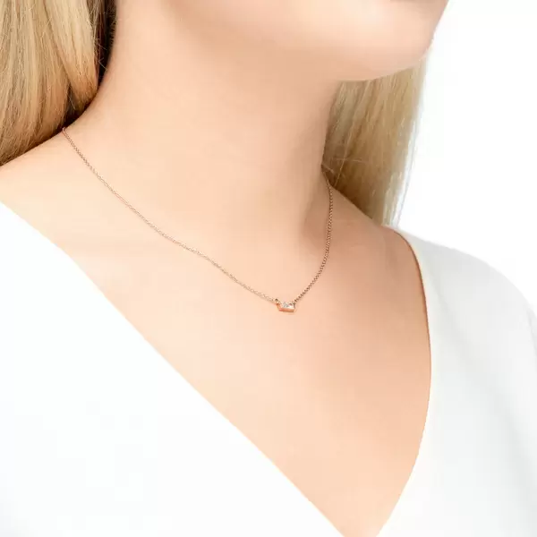 Leaf Jewelry Halskette SPARKLE, 18 K Rosegold vergoldet Meist gekauft