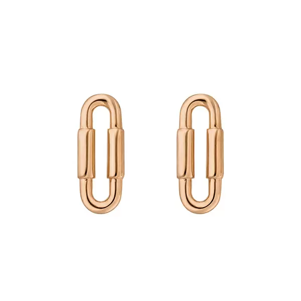 Leaf Jewelry Silber Ohrstecker, Rosegold, Karabiner Vatertagsangebot