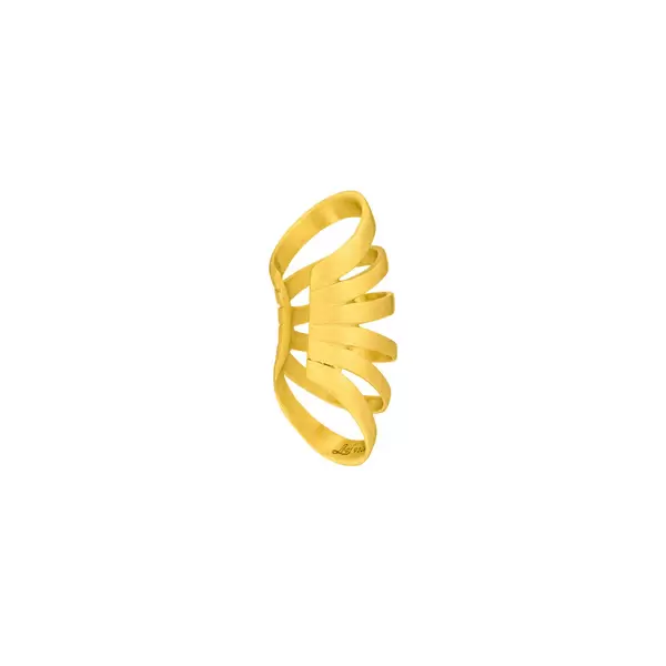 Leaf Jewelry Earcuff Rock, 18 K Gelbgold vergoldet Kauf eins, bekomm eins gratis