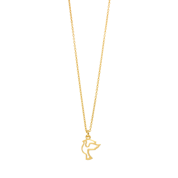 Leaf Jewelry Halskette TAUBE, 18 K Gelbgold vergoldet JETZT KAUFEN