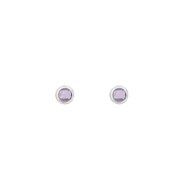 Leaf Jewelry Ohrstecker Pure Amethyst, 3mm, 925 Sterlingsilber Bis zu 55% Rabatt