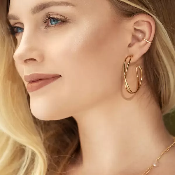 Leaf Jewelry Silber Creole, TUBE, Rosegold Begrenzt auf 3 Tage