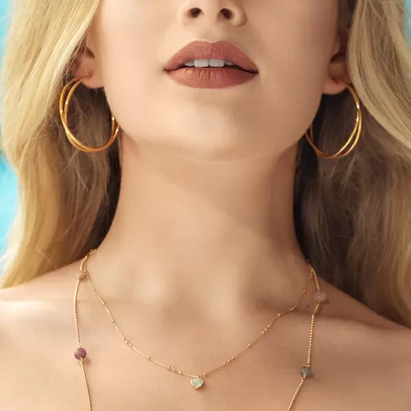 Leaf Jewelry Silber Creole, TUBE, Rosegold Begrenzt auf 3 Tage