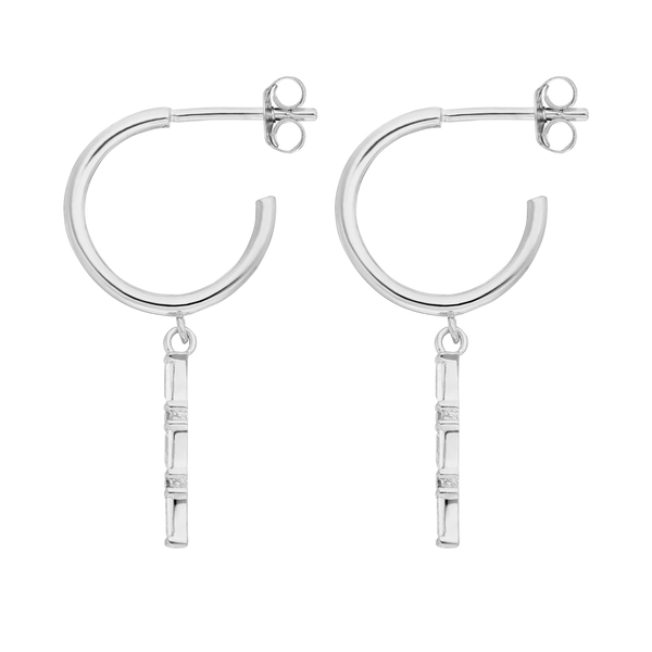 Leaf Jewelry Creole ICE CUBE, 925 Sterlingsilber im Angebot