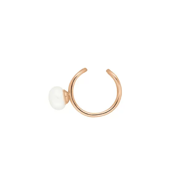 Leaf Jewelry Earcuff 2 Pearls, 18 K Rosegold vergoldet Exklusivangebot