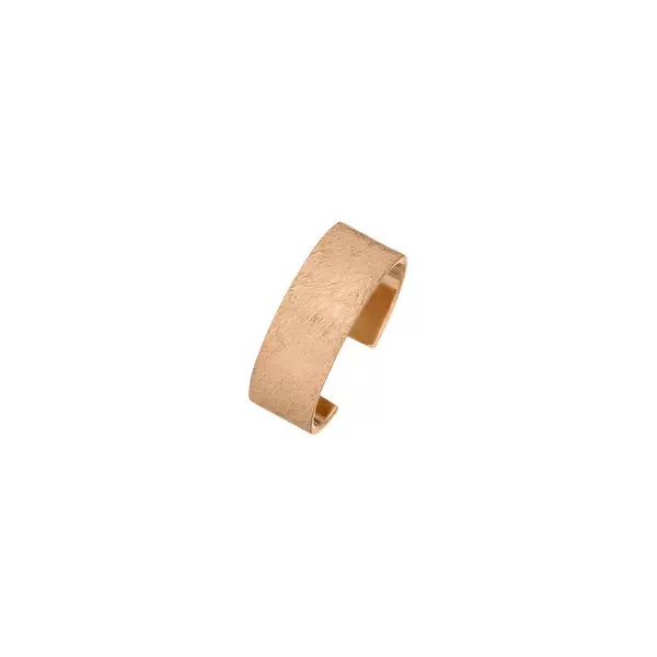 Leaf Jewelry Earcuff Matt, 4mm, 18 K Rosegold vergoldet Super Rabatt