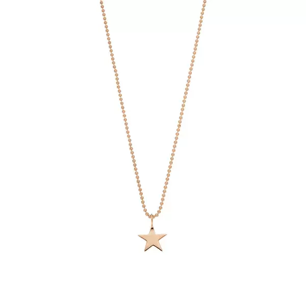 Leaf Jewelry Halskette STAR, 14 K Rosegold Schlussverkauf