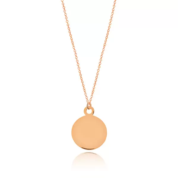 Leaf Jewelry Halskette Plate, 14 K Rosegold Fabrikpreis