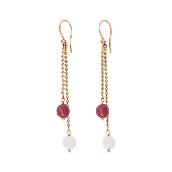 Leaf Jewelry Ohrhänger Gorgeous Gems, 18 K Rosegold vergoldet JETZT KAUFEN