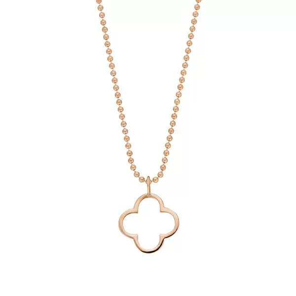 Leaf Jewelry Halskette GENTLE CLOVER, 14 K Rosegold Schlussverkauf