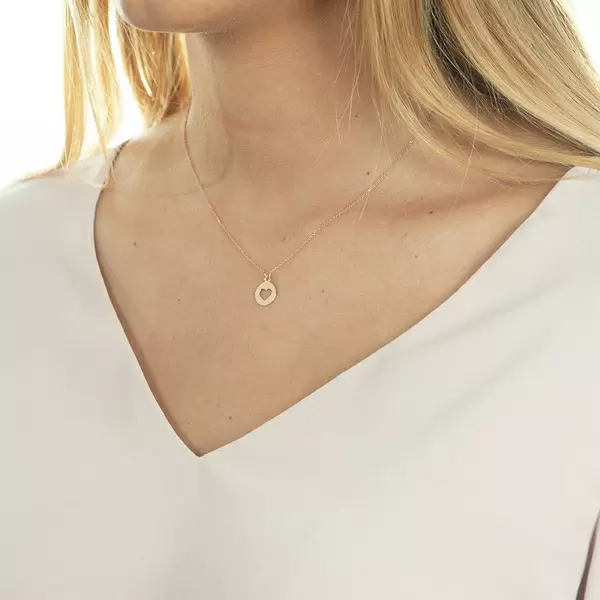 Leaf Jewelry Halskette Heart, 14 K Rosegold Flash Sale